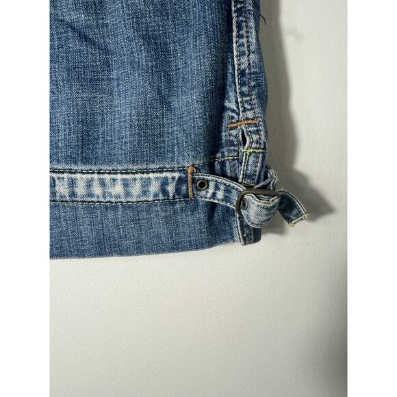 Vintage Y2K Express‎ Mini Denim Cargo Jean Skirt Grunge Skater 8 - Picture 5 of 8